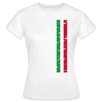 Ich liebe Italien Design T-Shirt Outfit - Frauen T-Shirt - Weiß - Vorne - AI Model Female 172 dark (172cm)