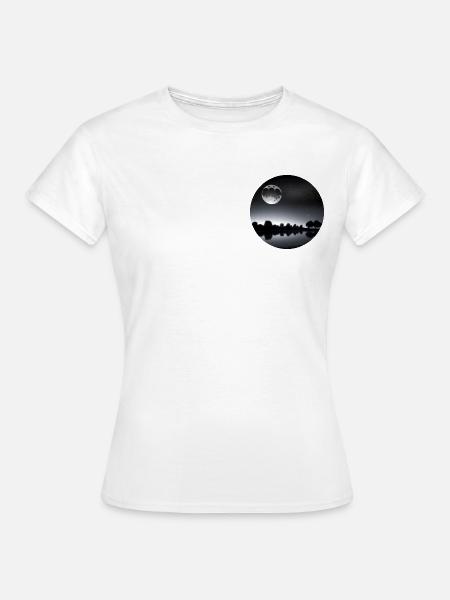 Mond - Frauen T-Shirt - Weiß