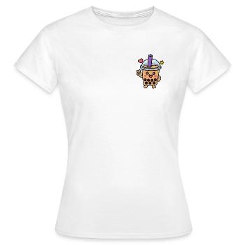 Personnage mignon de Kawaii Boba Bubble Tea - T-shirt Femme - blanc - Devant - AI Model Female 172 dark (172cm)