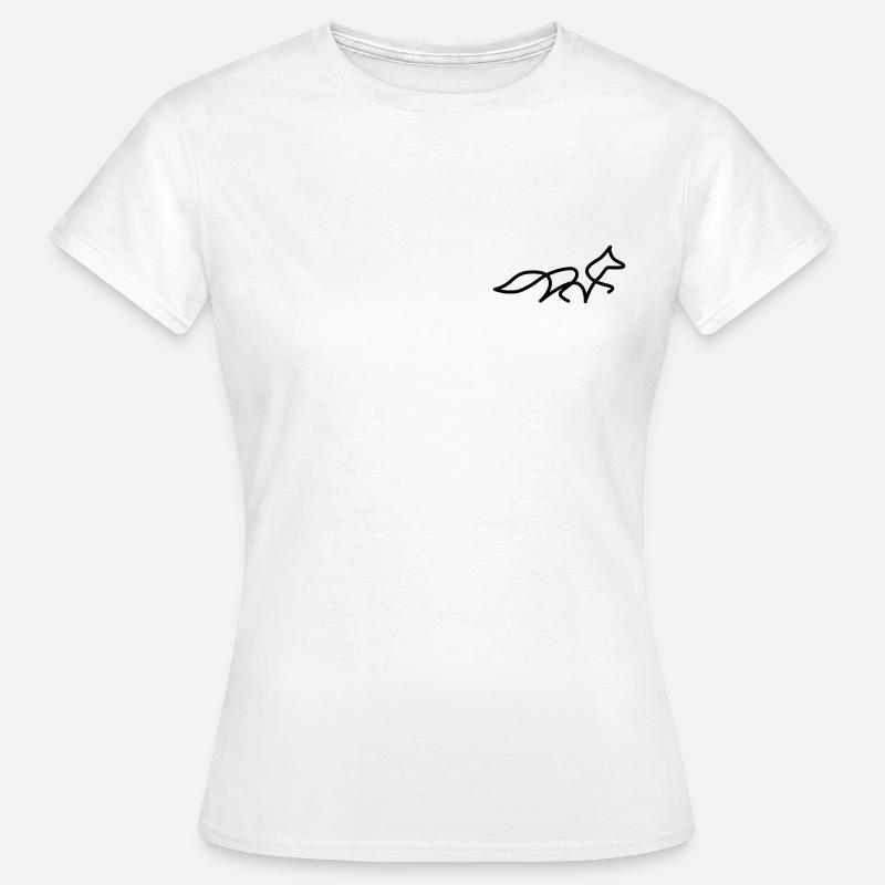 Fuchs Linie - Frauen T-Shirt - Weiß