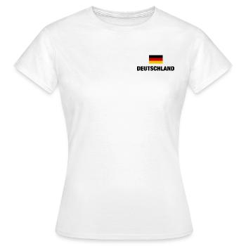 Germany German Flag German Flag Gift - Women's T-Shirt - white - Front - AI Model Female 172 dark (172cm)