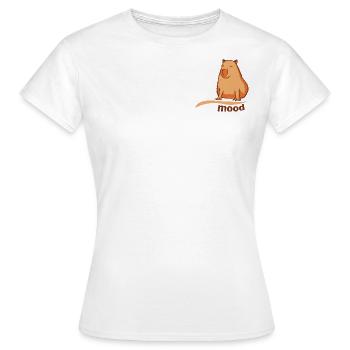 Capybara Humeur actuelle - T-shirt Femme - blanc - Devant - AI Model Female 172 dark (172cm)