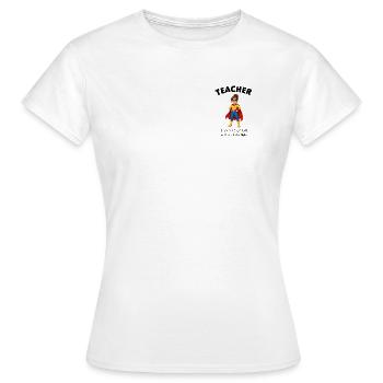 Super-héroïne Maîtresse du Don - T-shirt Femme - blanc - Devant - AI Model Female 172 dark (172cm)