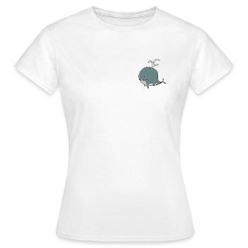 Wal. - Frauen T-Shirt - Weiß - Vorne - AI Model Female 172 dark (172cm)