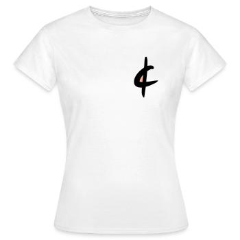 Cent Symbol, Eurocent Zeichnung, farbig. - Frauen T-Shirt - Weiß - Vorne - AI Model Female 172 dark (172cm)