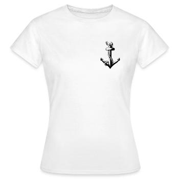 Anker mit Seil - Frauen T-Shirt - Weiß - Vorne - AI Model Female 172 dark (172cm)