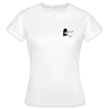 Tomber - T-shirt Femme - blanc - Devant - AI Model Female 172 dark (172cm)