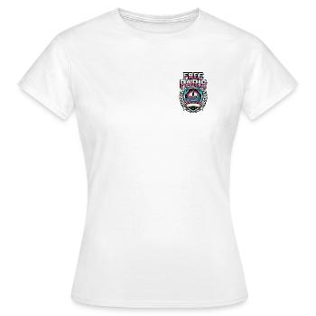 Free Paris - Frauen T-Shirt - Weiß - Vorne - AI Model Female 172 dark (172cm)