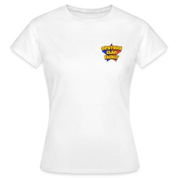 Opsters eSports Clan Family - Women's T-Shirt - white - Front - AI Model Female 172 dark (172cm)