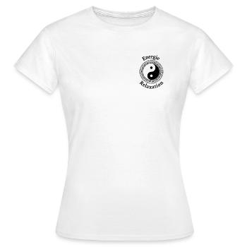 yin yang ENERGIE RELAXATION - T-shirt Femme - blanc - Devant - AI Model Female 172 dark (172cm)