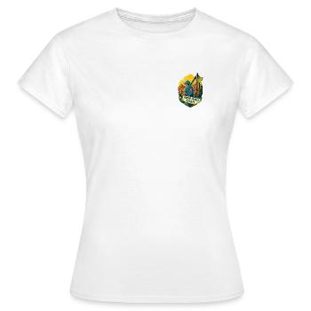 Trail roches écrites - T-shirt Femme - blanc - Devant - AI Model Female 172 dark (172cm)