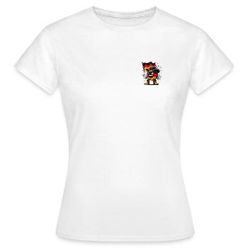 Globe in flag hat - Women's T-Shirt - white - Front - AI Model Female 172 dark (172cm)