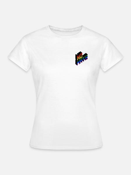 NO HATE - Frauen T-Shirt - Weiß