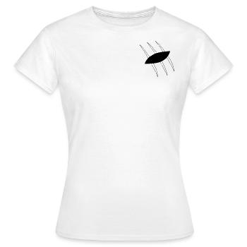 OP II: Jarrets - T-shirt Femme - blanc - Devant - AI Model Female 172 dark (172cm)