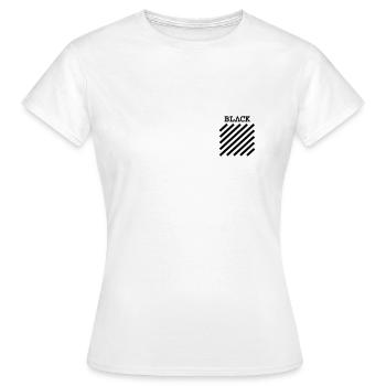 off blvck - Frauen T-Shirt - Weiß - Vorne - AI Model Female 172 dark (172cm)