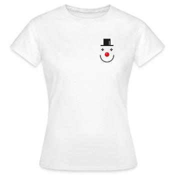 clown - Frauen T-Shirt - Weiß - Vorne - AI Model Female 172 dark (172cm)