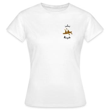 Duo en kayak  - T-shirt Femme - blanc - Devant - AI Model Female 172 dark (172cm)