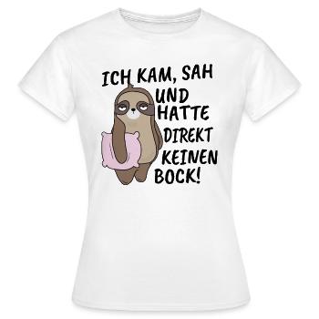 Je suis venu vu et je n'en avais pas envie! - T-shirt Femme - blanc - Devant - AI Model Female 172 dark (172cm)