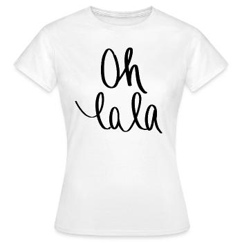 Oh lala - Frauen T-Shirt - Weiß - Vorne - AI Model Female 172 dark (172cm)