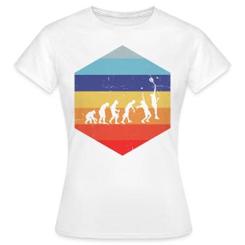 Paddle Paddle Tennis Paddle Court Women's Paddle Tenn - Women's T-Shirt - white - Front - AI Model Female 172 dark (172cm)