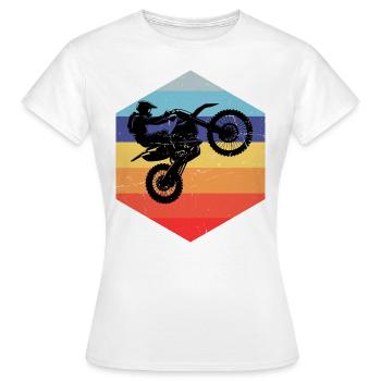 Dirt Biker Women's Dirt Bike Dirt Bike Motocross - Women's T-Shirt - white - Front - AI Model Female 172 dark (172cm)