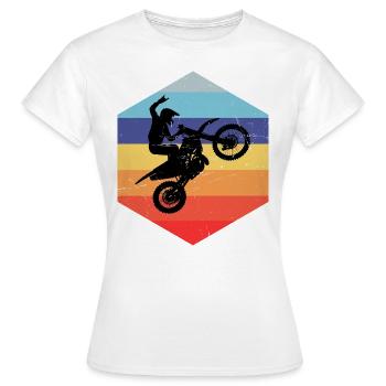 Dirt Biker Dirt Bike Motocross Dirt Bike Women - Women's T-Shirt - white - Front - AI Model Female 172 dark (172cm)