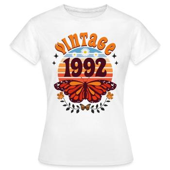 Rétro et Vintage 1992 Femme 30 Ans Anniversaire - T-shirt Femme - blanc - Devant - AI Model Female 172 dark (172cm)