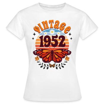 Rétro et Vintage 1952 Femme 70 Ans Anniversaire - T-shirt Femme - blanc - Devant - AI Model Female 172 dark (172cm)