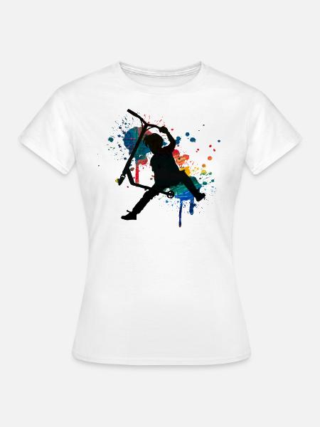 Freestyle-Roller - Frauen T-Shirt - Weiß