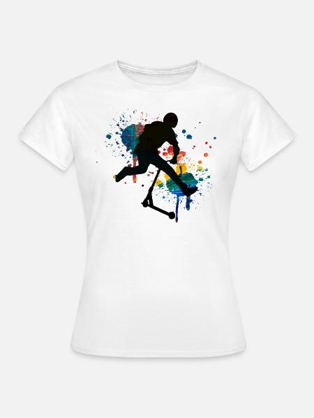 Freestyle-Roller - Frauen T-Shirt - Weiß