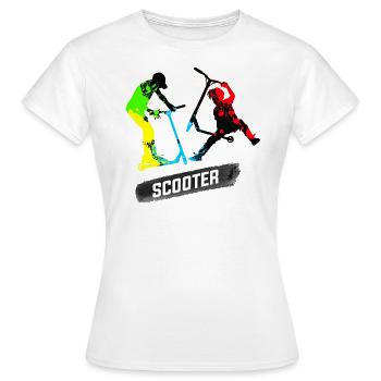 Freestyle-Roller - Frauen T-Shirt - Weiß - Vorne - AI Model Female 172 dark (172cm)