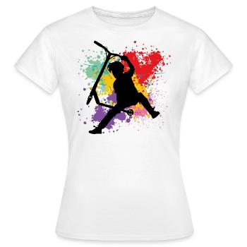 Freestyle-Roller - Frauen T-Shirt - Weiß - Vorne - AI Model Female 172 dark (172cm)