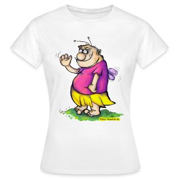 Le Pummelfee agitant - T-shirt Femme - blanc - Devant - AI Model Female 172 dark (172cm)
