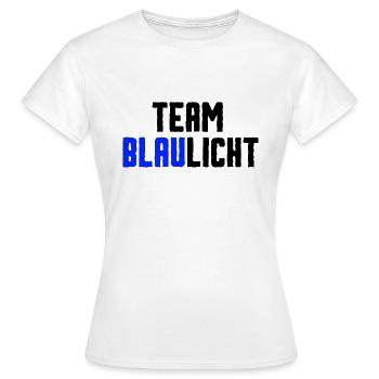 Équipe bleu lumière - T-shirt Femme - blanc - Devant - AI Model Female 172 dark (172cm)