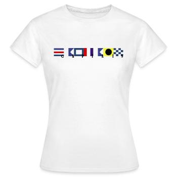 Captain Shirt NATO Phonetic Alphabet - Women's T-Shirt - white - Front - AI Model Female 172 dark (172cm)