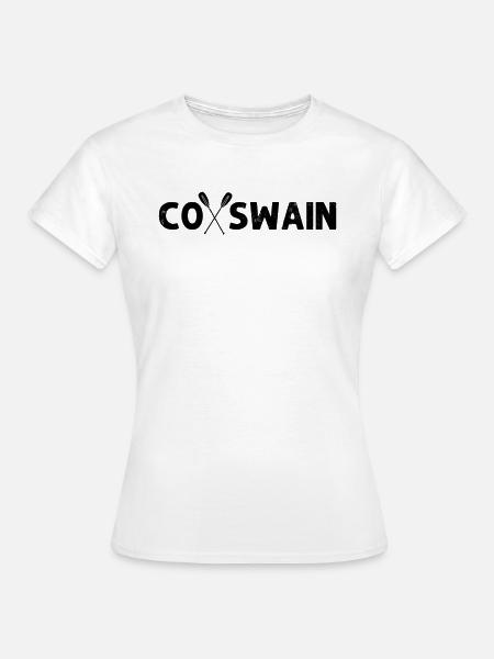 Steuermann Lustiges Boot Rennen Steuermann Skull Rudern - Frauen T-Shirt - Weiß
