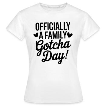 Officiellement une adoption amusante en famille - T-shirt Femme - blanc - Devant - AI Model Female 172 dark (172cm)