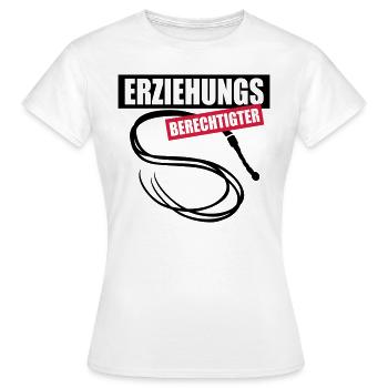 63 Erziehungs-Berechtigter Peitsche - Frauen T-Shirt - Weiß - Vorne - AI Model Female 172 dark (172cm)