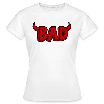 Bad ou mal - T-shirt Femme - blanc - Devant - AI Model Female 172 dark (172cm)