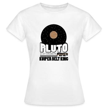 Pluto König des Kuipergürtels Weltall Planeten - Frauen T-Shirt - Weiß - Vorne - AI Model Female 172 dark (172cm)