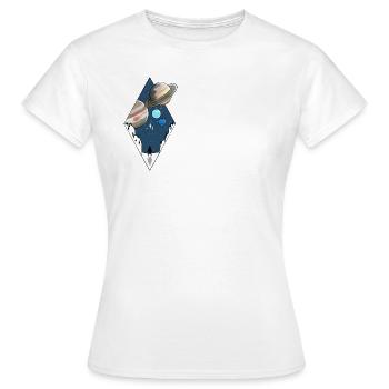 Galaxis - Frauen T-Shirt - Weiß - Vorne - AI Model Female 172 dark (172cm)