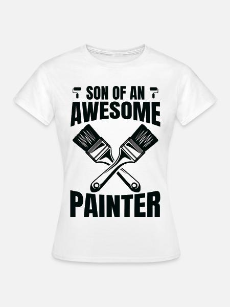 Maler Sohn - Frauen T-Shirt - Weiß