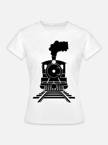 Eisenbahn Skizze - Frauen T-Shirt - Weiß
