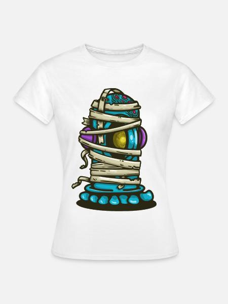 Außerirdischer in Verbände gewickelt - Frauen T-Shirt - Weiß