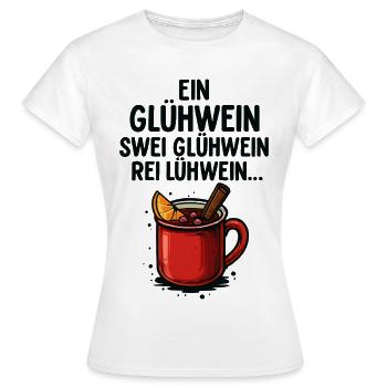 Un vin chaud, deux vins chauds – Noël drôle - T-shirt Femme - blanc - Devant - AI Model Female 172 dark (172cm)