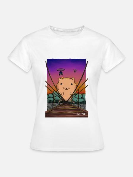 War-Hamster - Frauen T-Shirt - Weiß