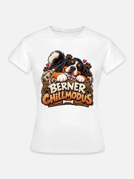 Bernermodus mit Herz - Frauen T-Shirt - Weiß