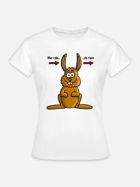 hase_02_e - Frauen T-Shirt - Weiß