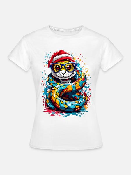 Schlange - Frauen T-Shirt - Weiß