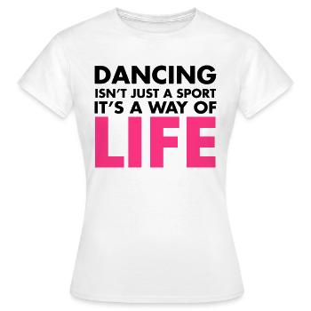 Dancing - T-shirt Femme - blanc - Devant - AI Model Female 172 dark (172cm)